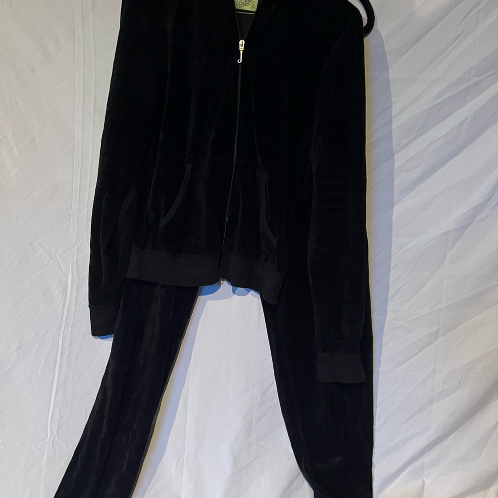 Juicy Couture Black Velour Tracksuit